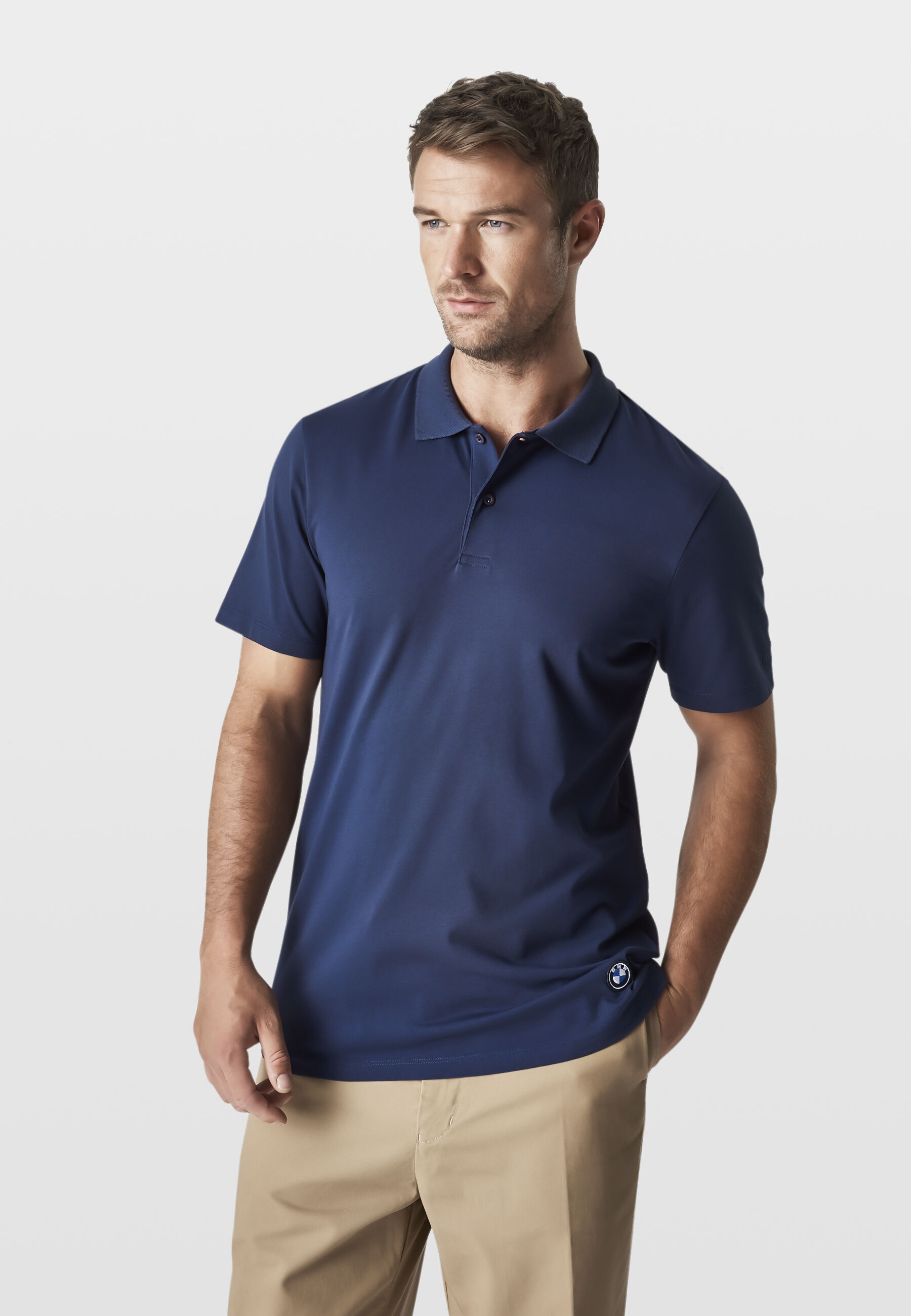 Navy blue polo and best sale khaki pants