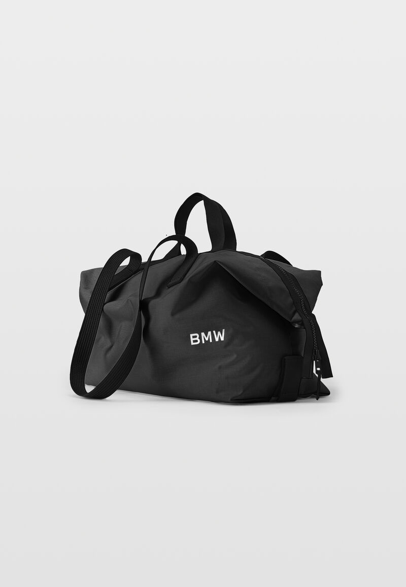 Bolso de fin de semana corto con etiqueta de BMW
