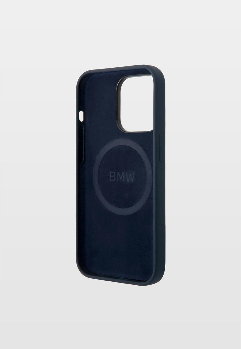 BMW iPhone 14 Pro Flüssigsilikon Hardcase mit Magsafe