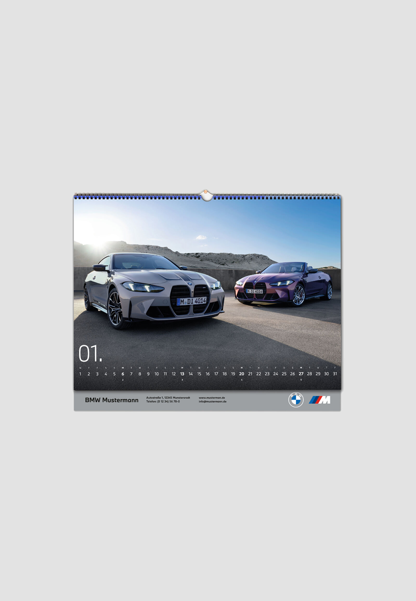 BMW M Wall Calendar - hi-res