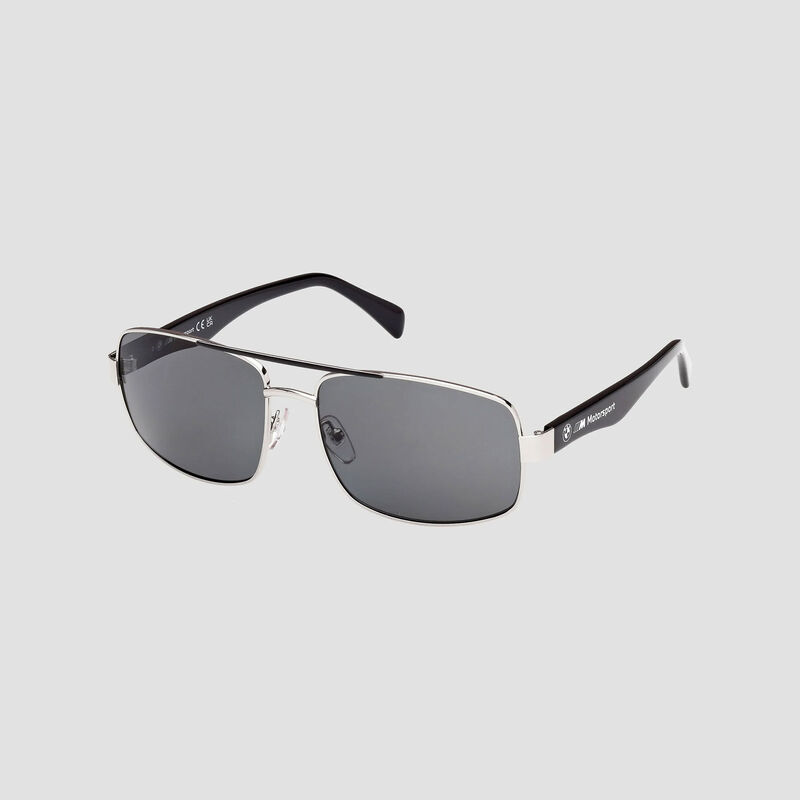 BMW Rechteckige Metall Sonnenbrille