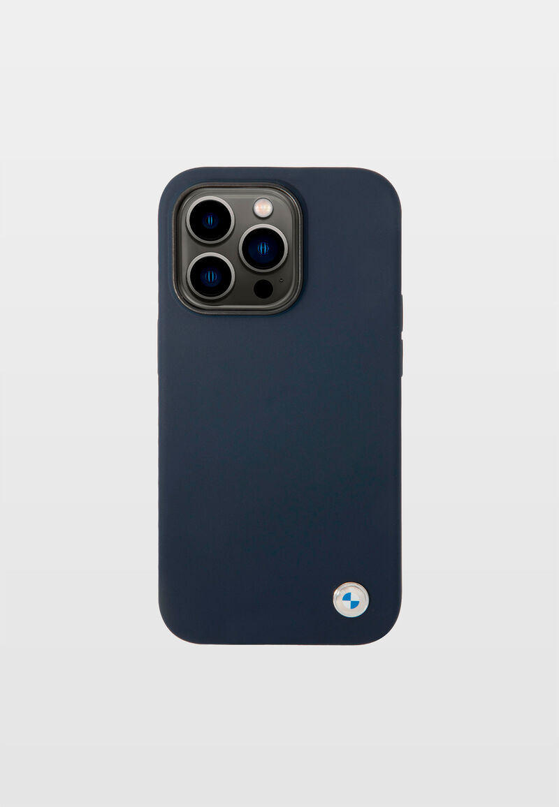 BMW iPhone 14 Pro Flüssigsilikon Hardcase mit Magsafe