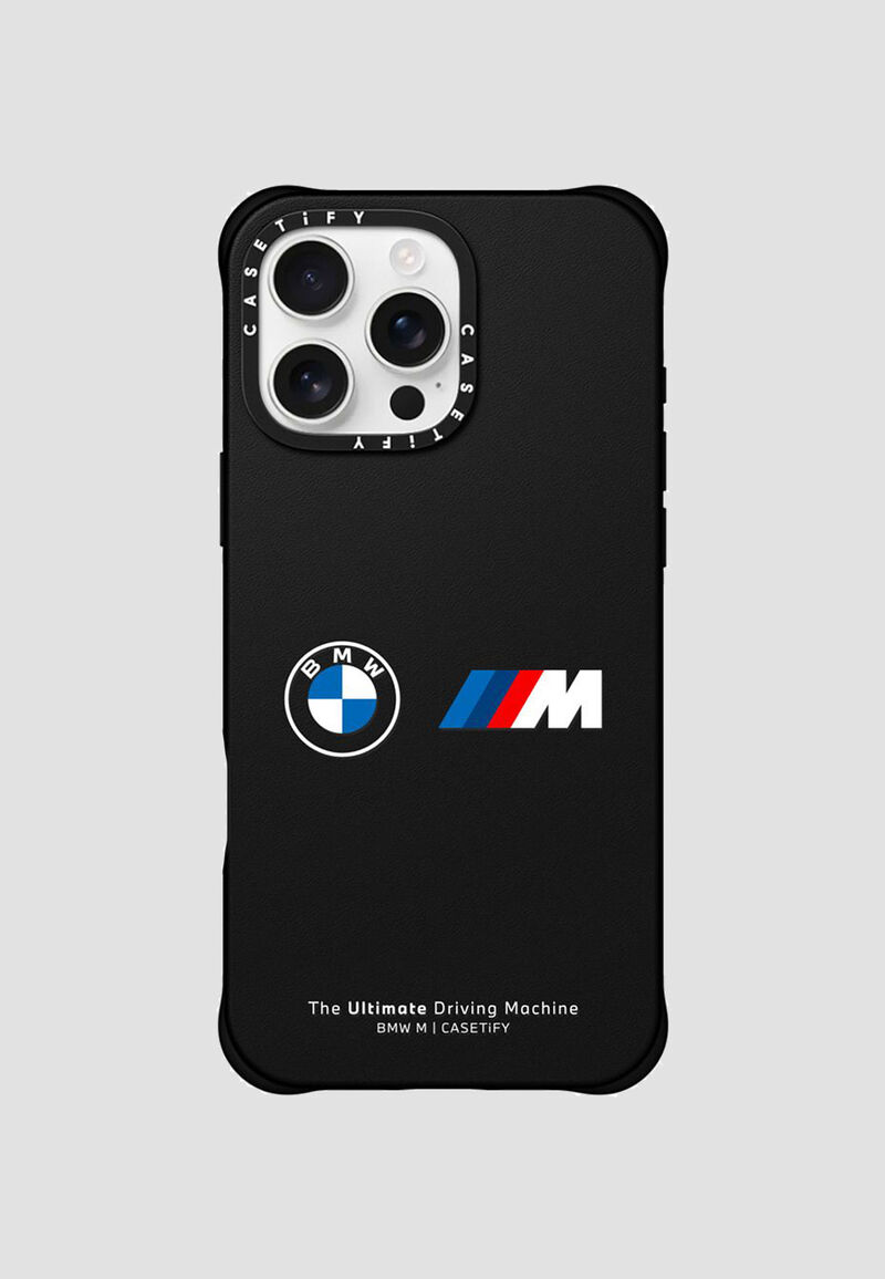 BMW M Motorsport CASETiFY BioVeg Leather iPhone 16 Pro Max Case