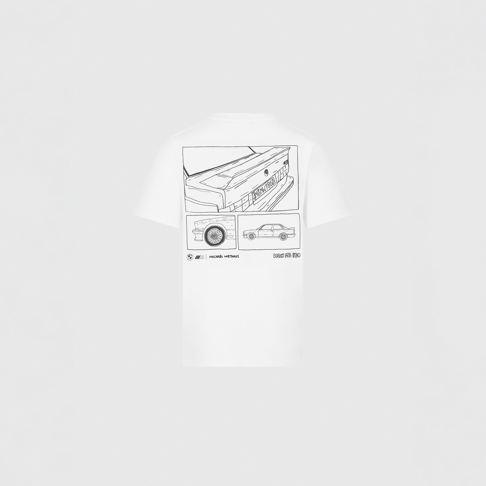 BMW x Michael Wiethaus E30 Print T-Shirt - hi-res