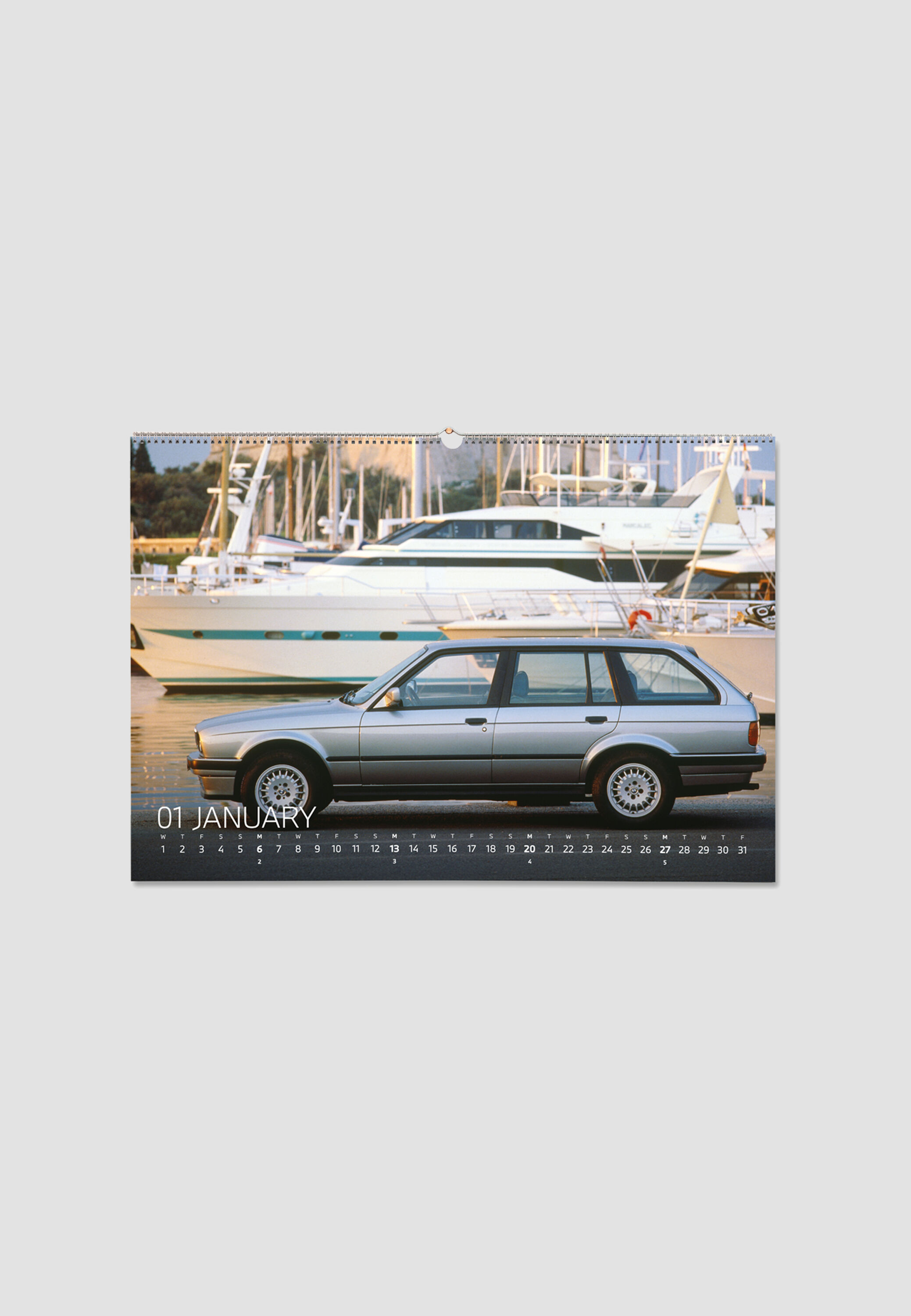 The Calendar King 2025 Wall Calendar – BMW M3 – Cars / Motoring / Nostalgic / Christmas Gift