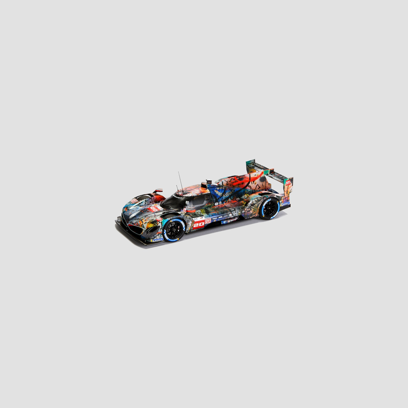 1:43 BMW M Hybrid V8 Art Car #20 Julie Mehretu Miniatuur