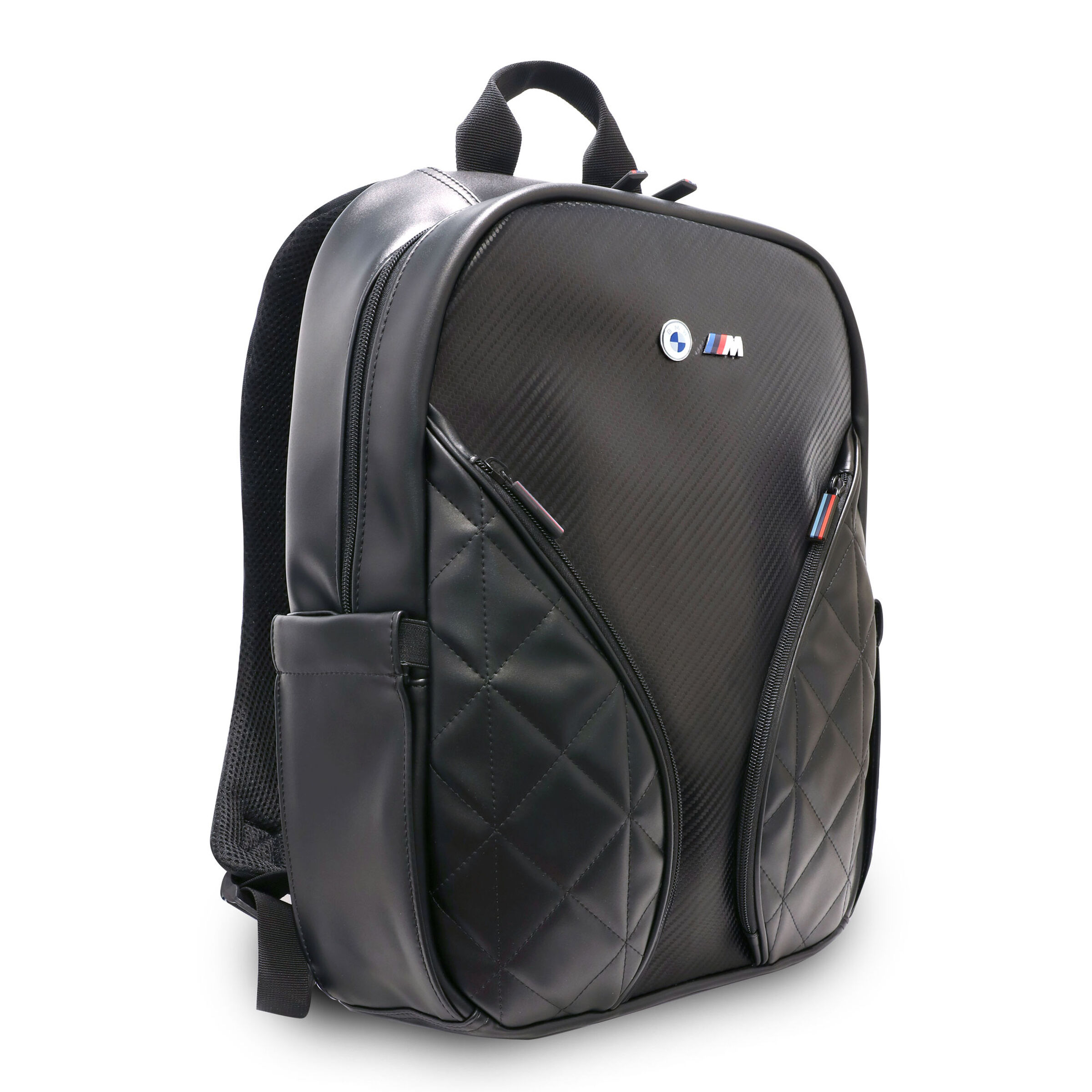 bmw backpack leather BMW Carbon Pockets & Metal Logo 16