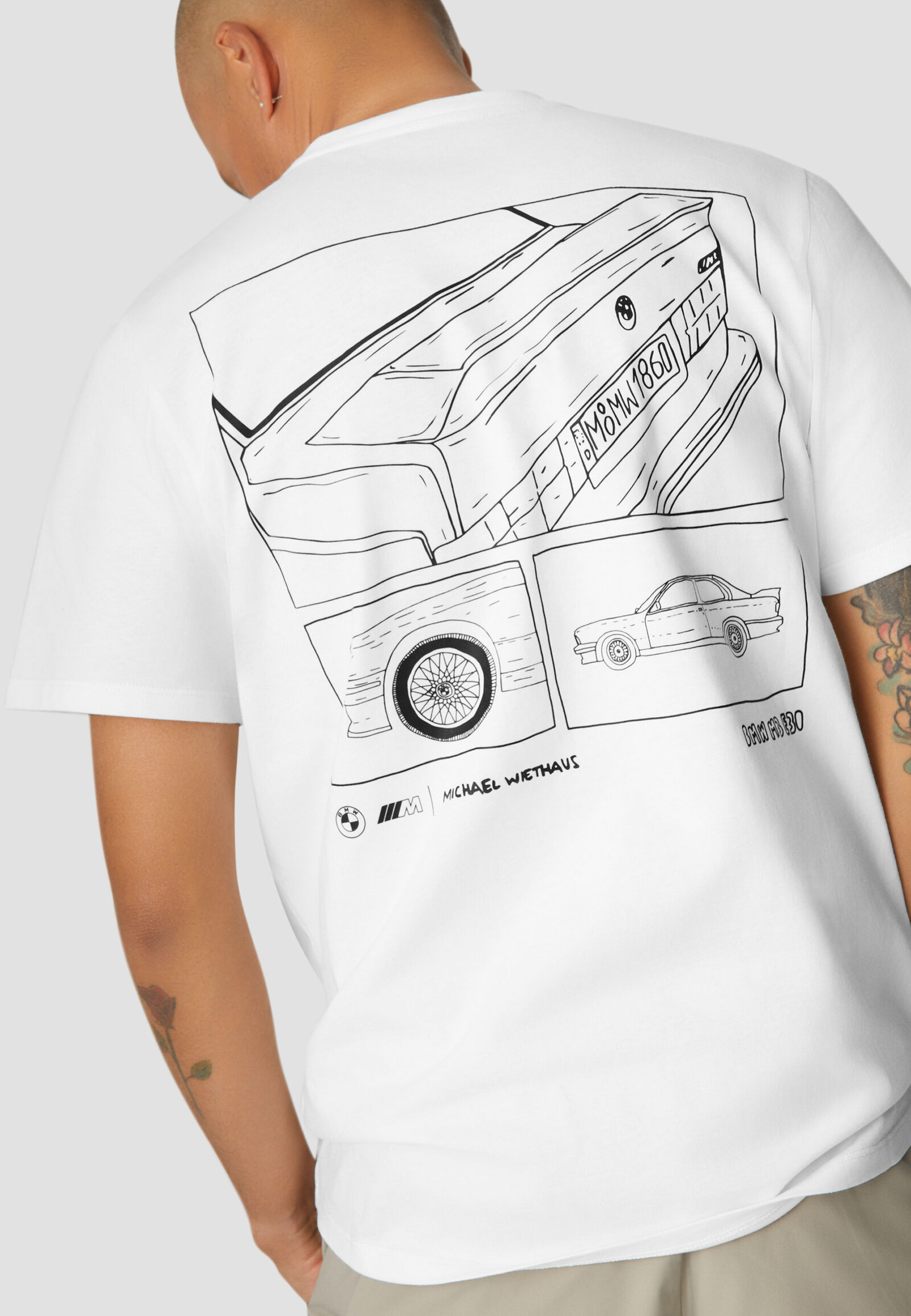 BMW x Michael Wiethaus E30 Print T-Shirt - model