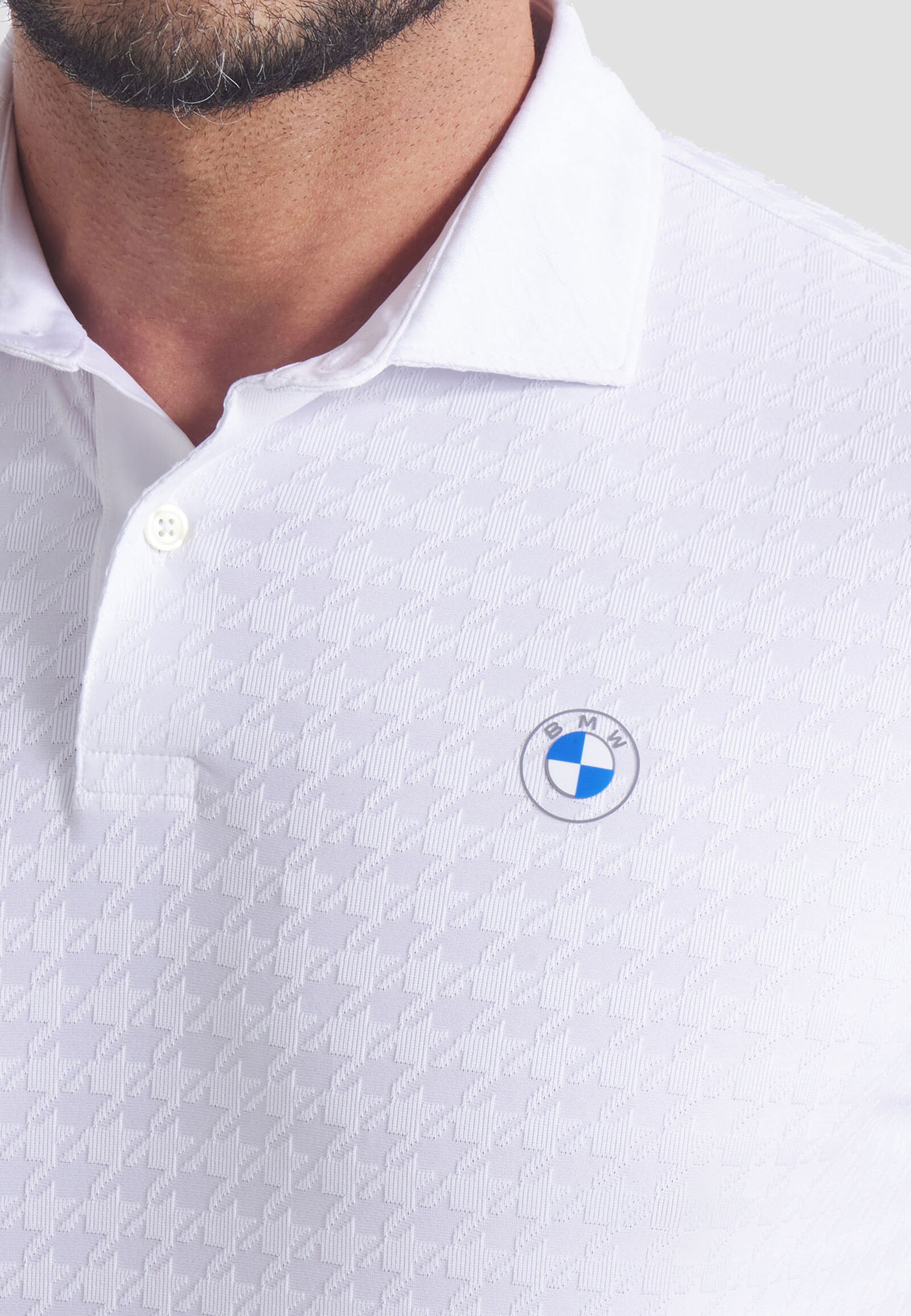 BMW GOLF HOUNDSTOOTH POLO - hi-res