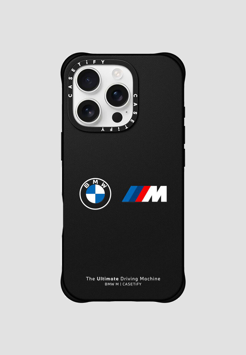 BMW M Motorsport CASETiFY BioVeg Leather iPhone 16 Pro Case