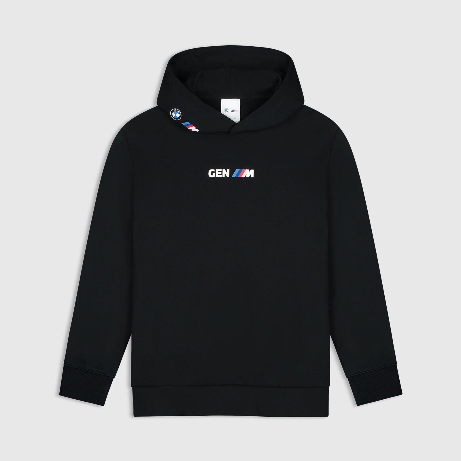 BMW LS GEN M LOGO HOODIE - TRUE BLACK