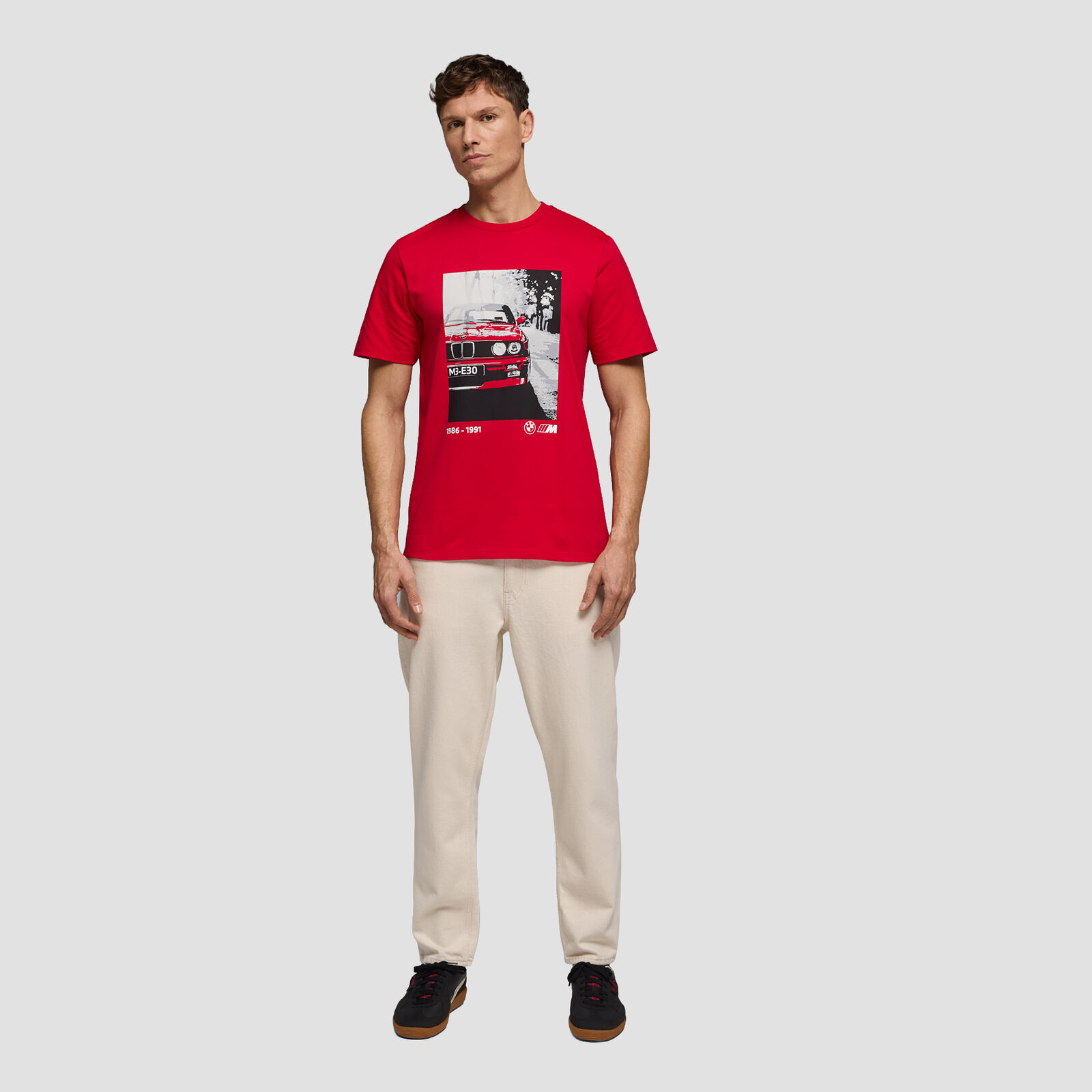 Core M 40YRS M3-E30 T-SHIRT - Brilliant Red