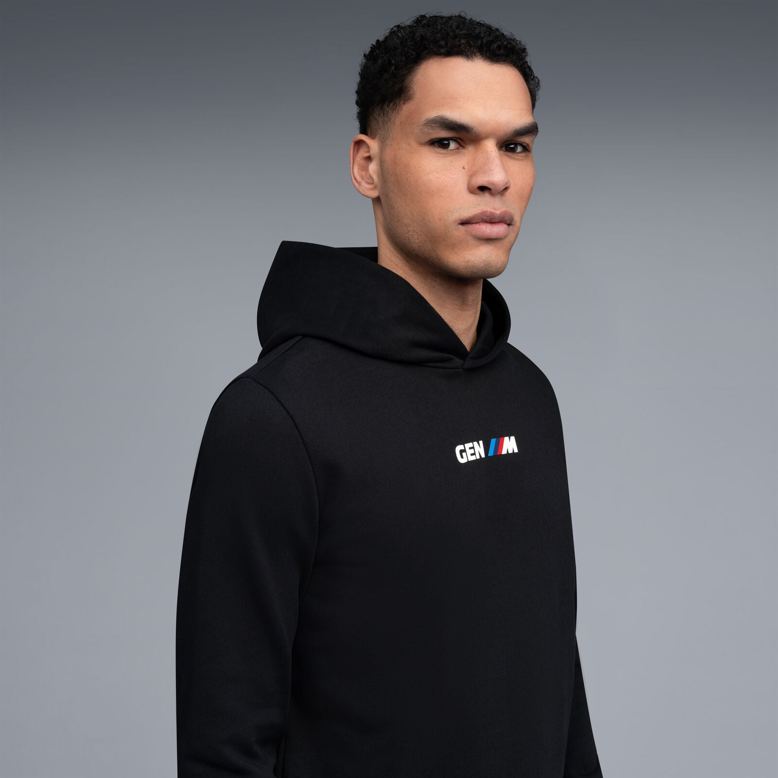 BMW LS GEN M LOGO HOODIE - TRUE BLACK