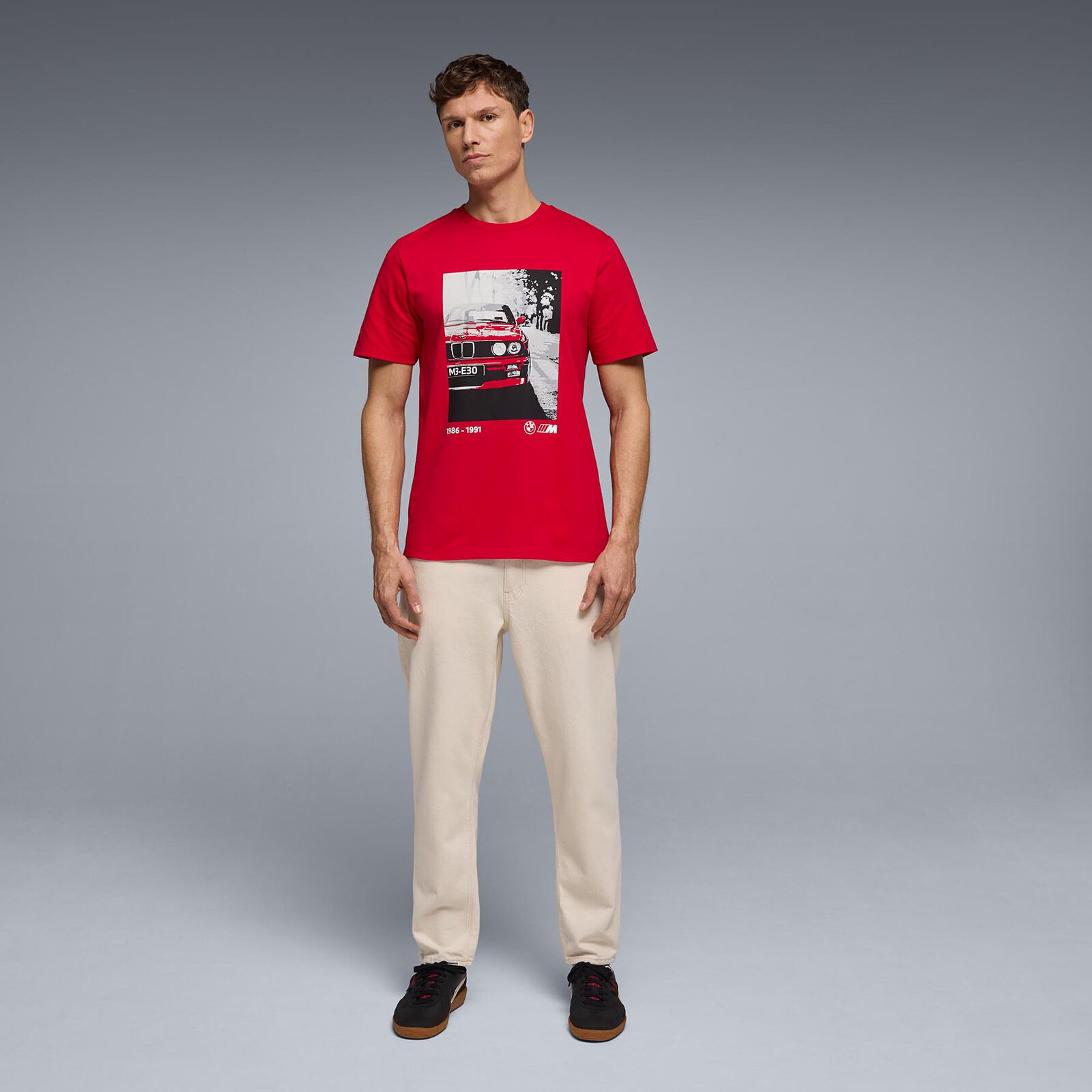 Core M 40YRS M3-E30 T-SHIRT - Brilliant Red