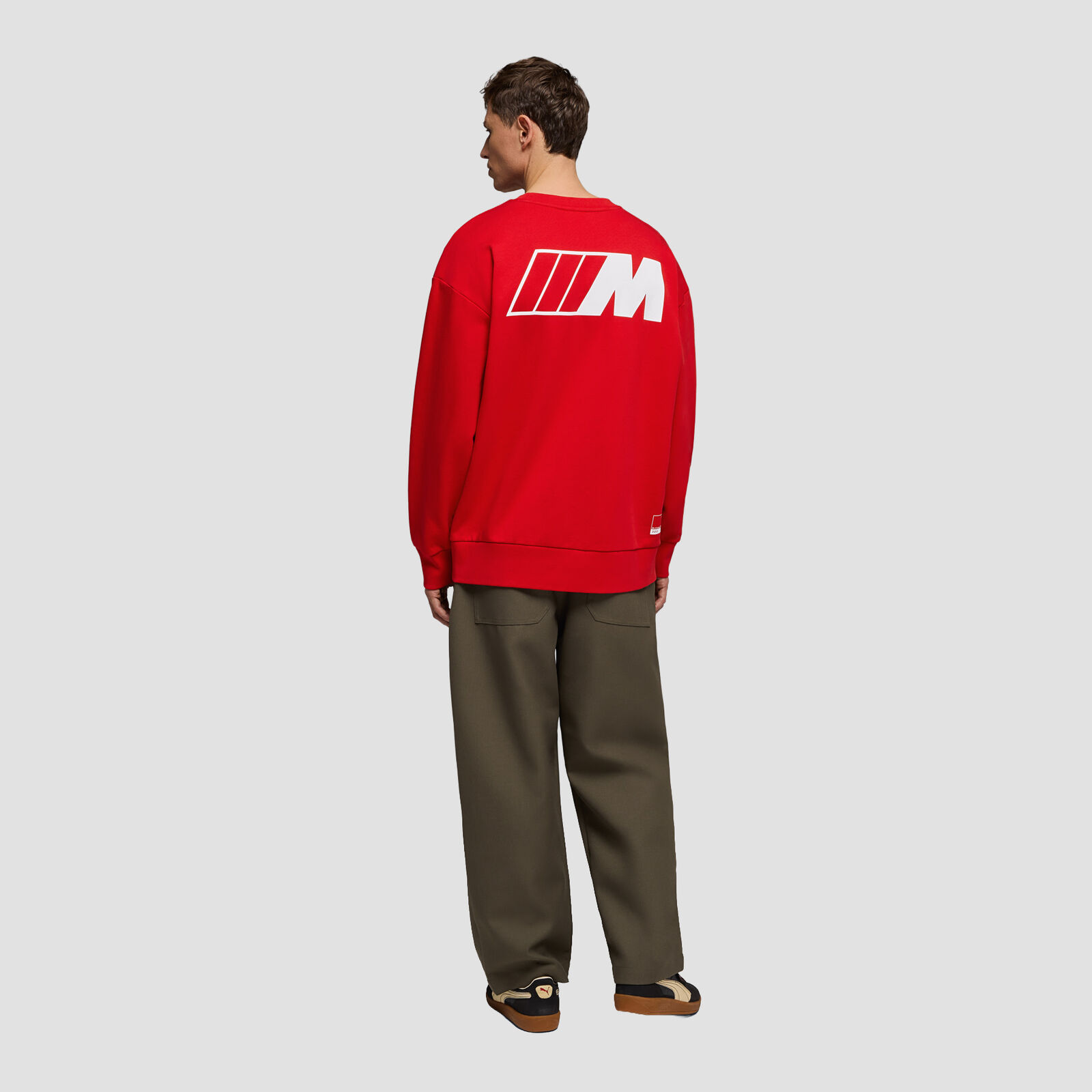 M REVERSE CREWNECK - red
