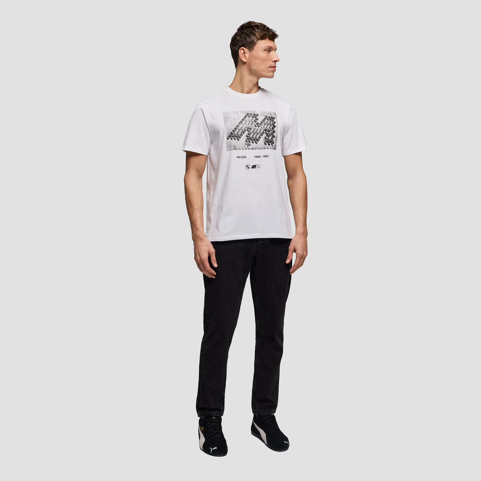 CORE M 40 YRS CAR PARK T-SHIRT - True White